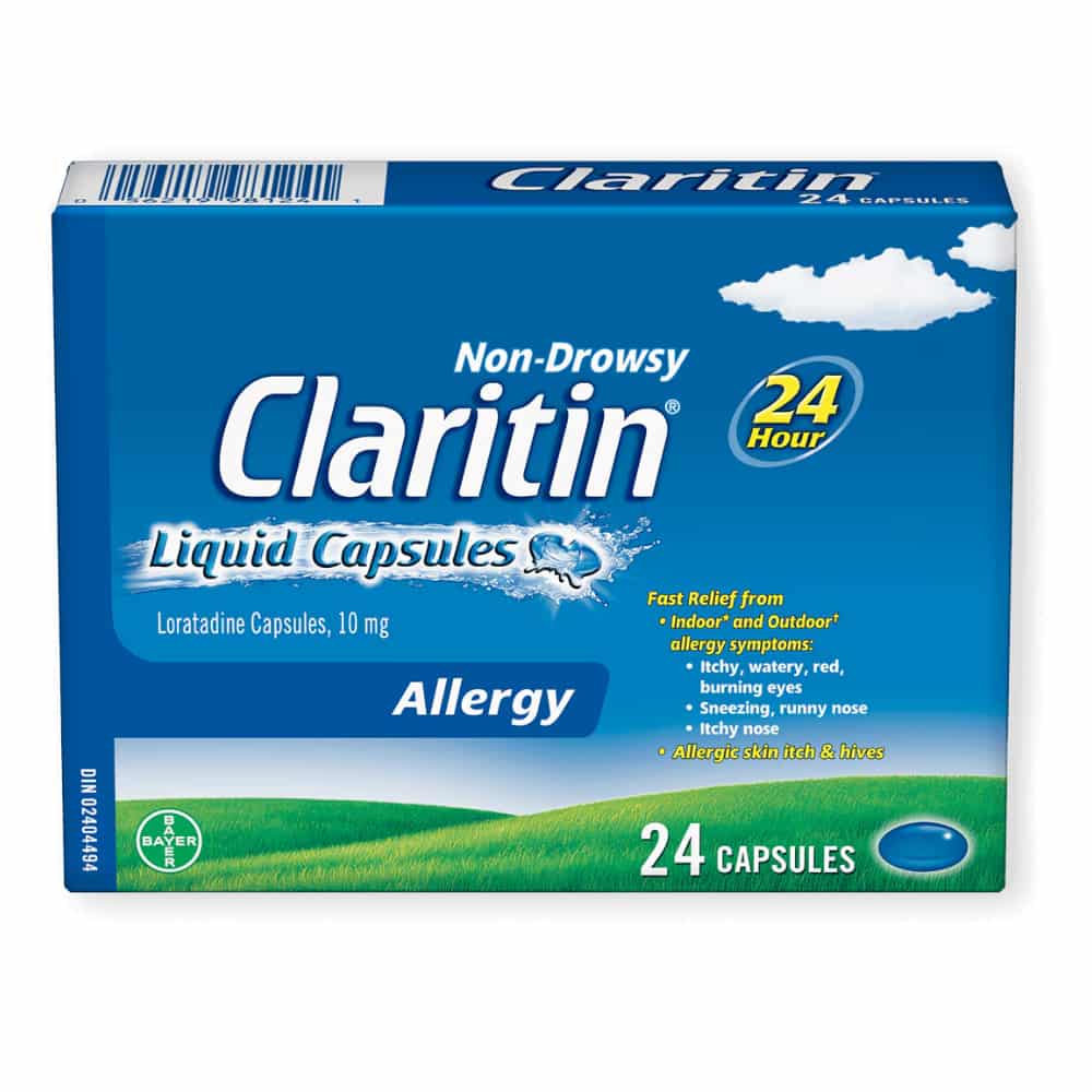 Claritin Liquid Capsules Allergy Medicine, Fast-Acting 24-Hour Non-Drowsy Relief 10 mg, 24 Capsules
