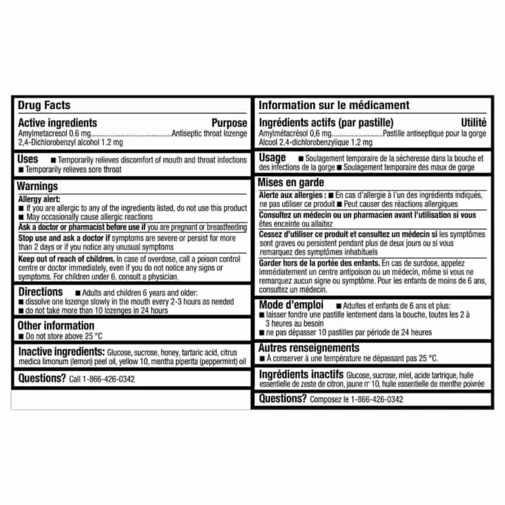 Cepacol® Sensations Honey and Lemon, Sore Throat  Lozenges, 16 ct