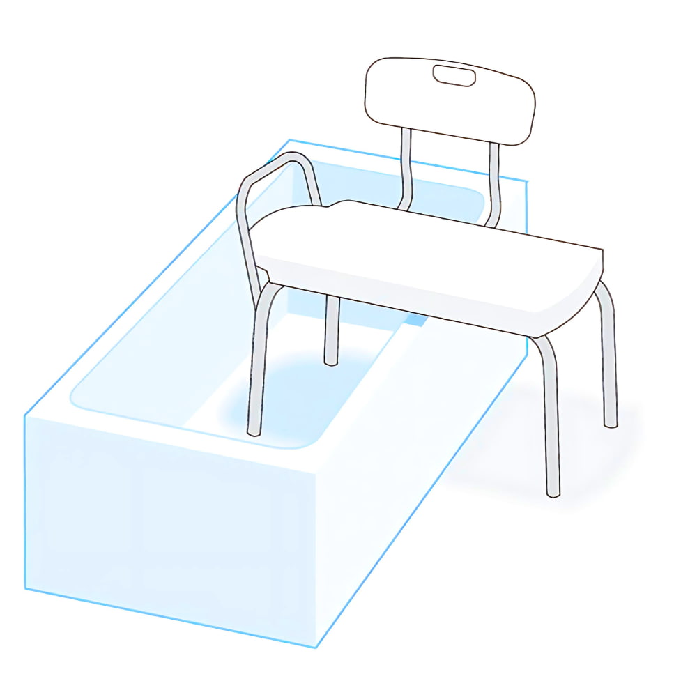 Deluxe Bariatric Transfer Bench with Cross-Frame Brace