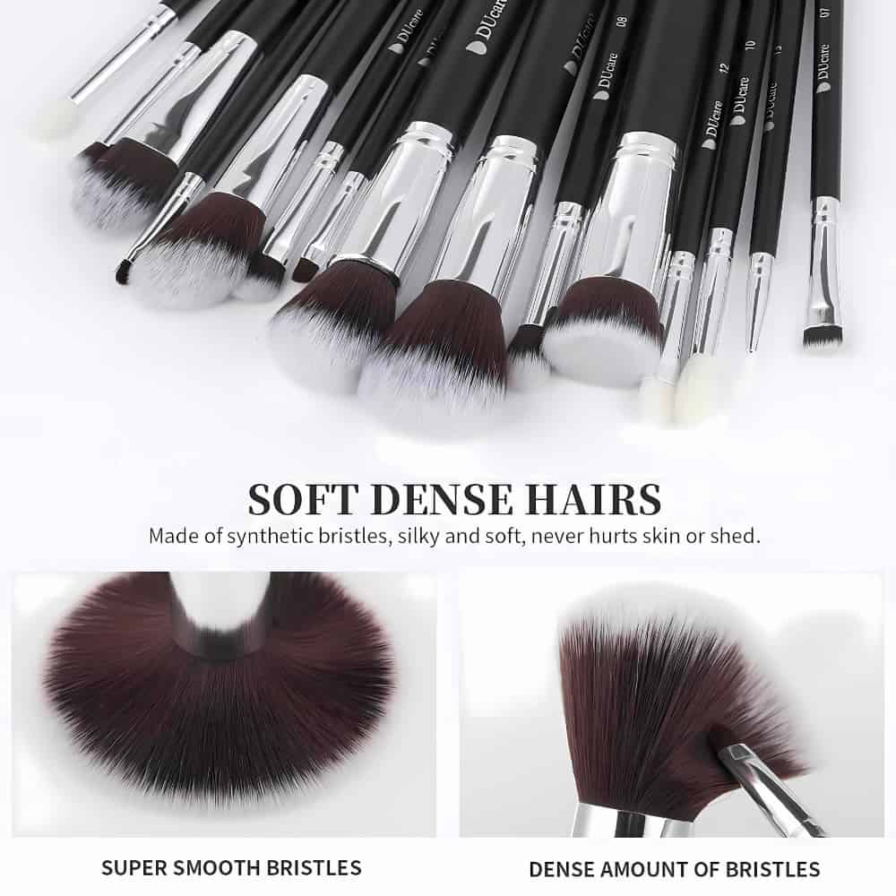 Docolor Professional Makeup Brushes Set with Cosmetic Case