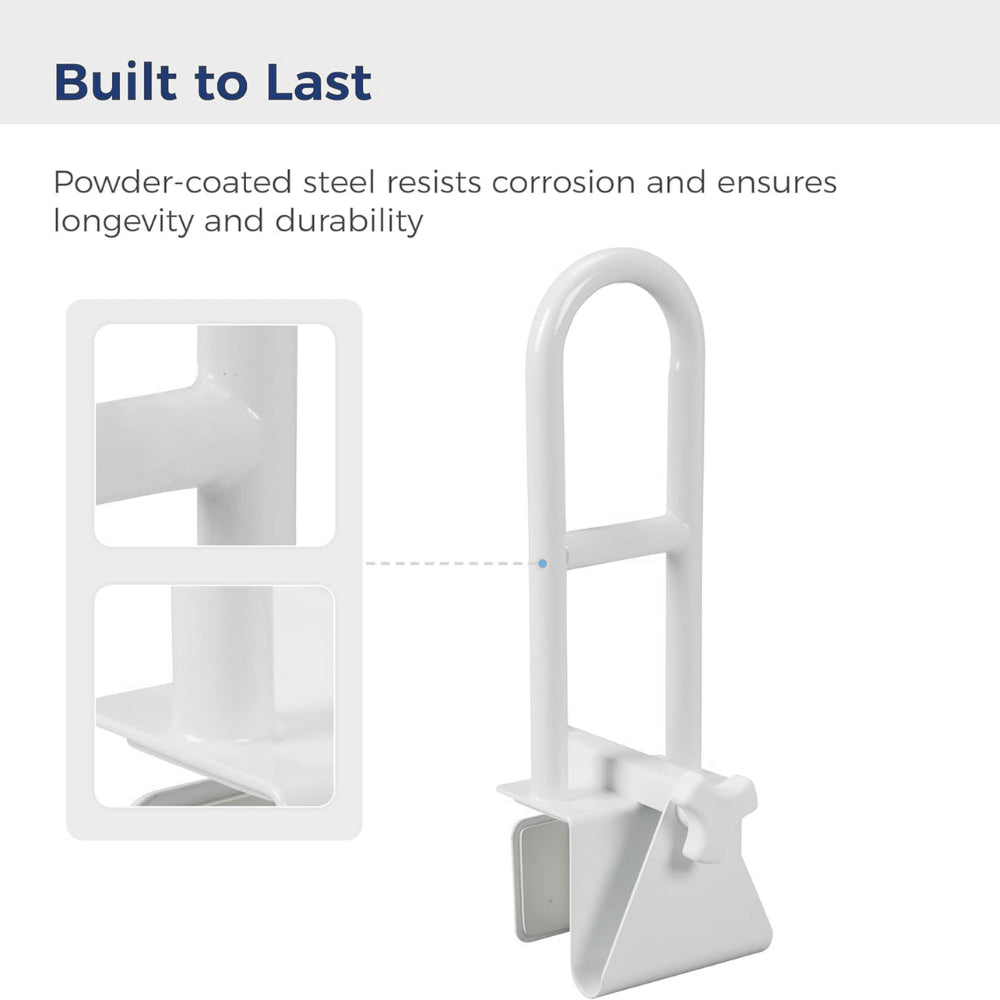 DRIVE BATHTUB SAFETY RAIL CLAMP ONDRIVE BATHTUB SAFETY RAIL CLAMP ON