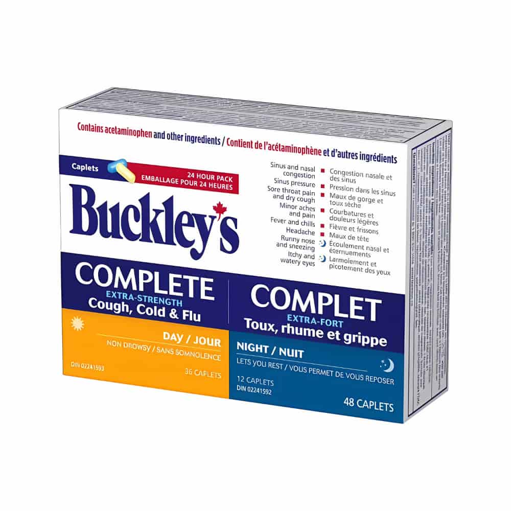 Buckley's Complete Extra Strength Cough, Cold & Flu Day/Night Caplets - 48's