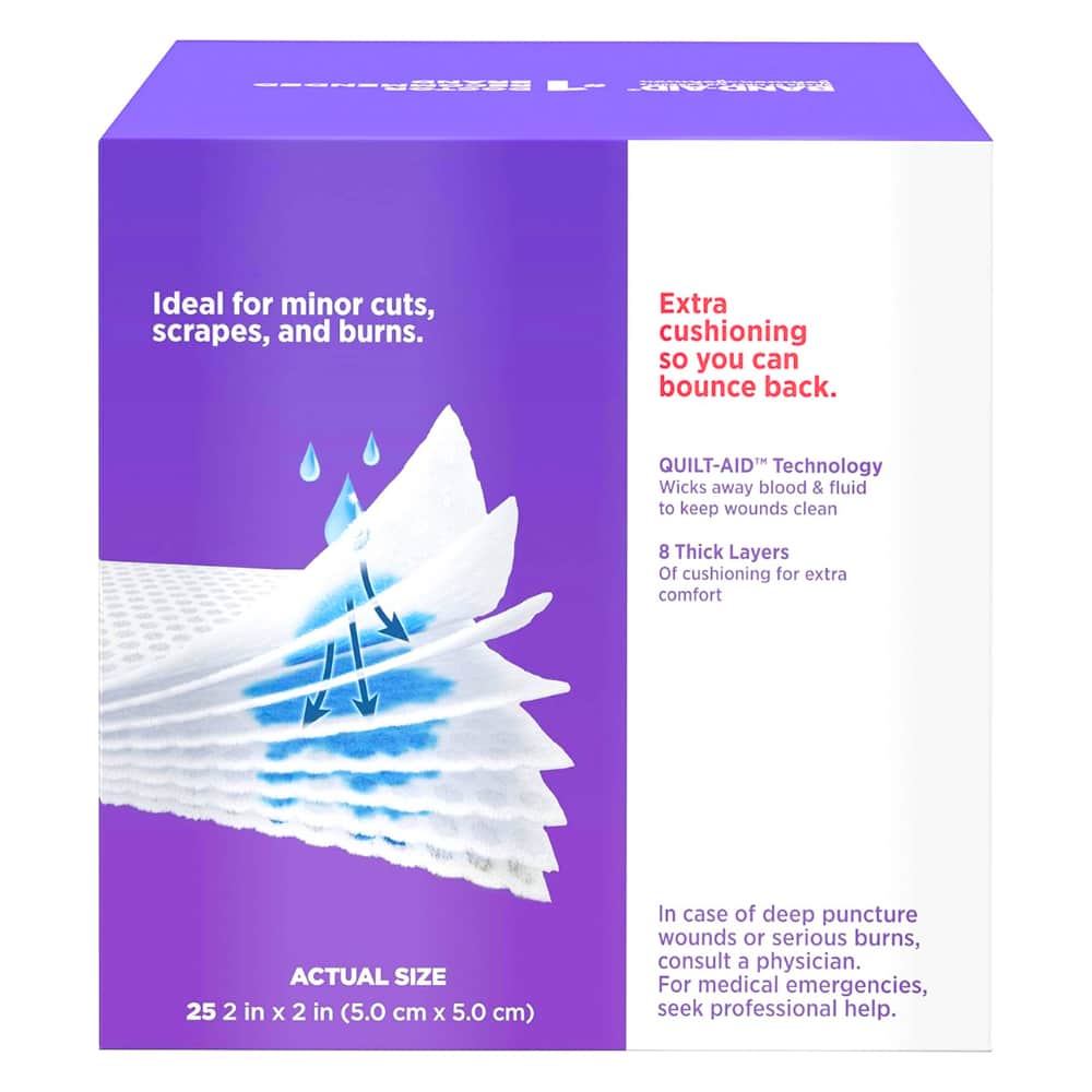 CUSHION-CARE Gauze Pads Small, 2 Inches by 2 Inches, 25 ea