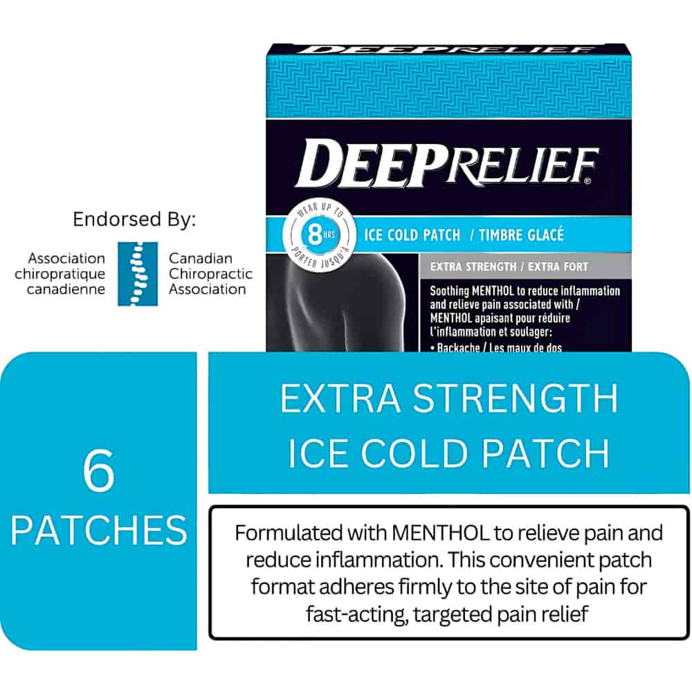 Deep Relief Extra Strength Ice Cold Patch - Large - 6 pack