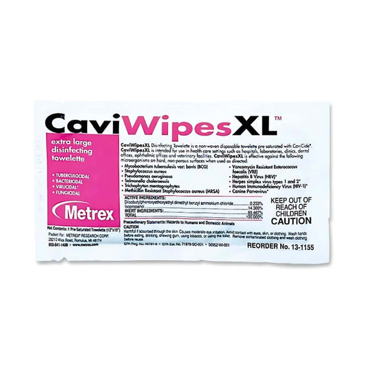 Caviwipes Caviwipesxl Disinfecting Towelettes - Wipe - 50 / Box - White (macw078155)