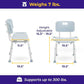 Drive Bath Stool With Padded Rotating Seat