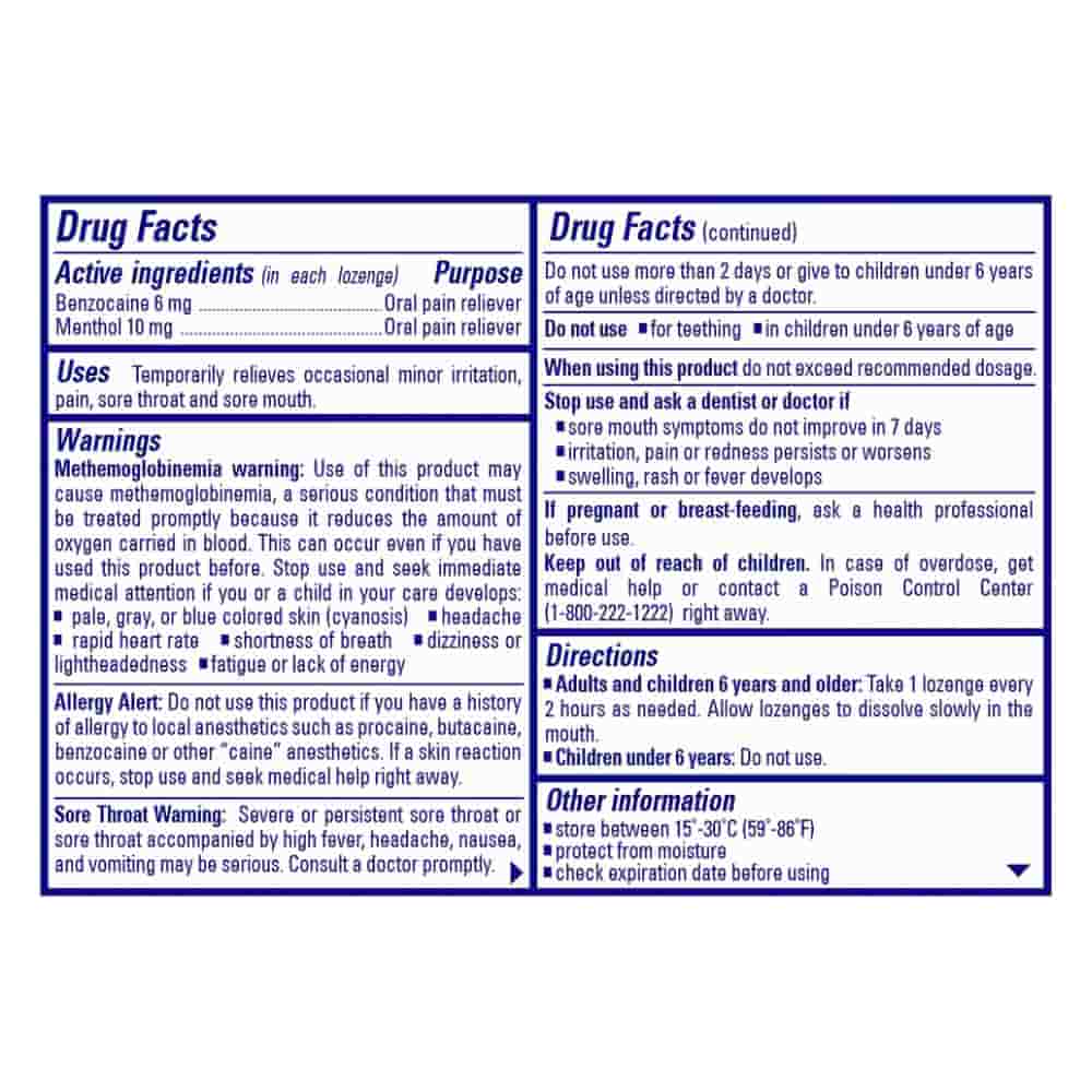 Chloraseptic Sore Throat with  Soothing Liquid Centre Lozenges Citrus