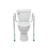 AquaSense Adjustable Toilet Safety Rails, to Floor