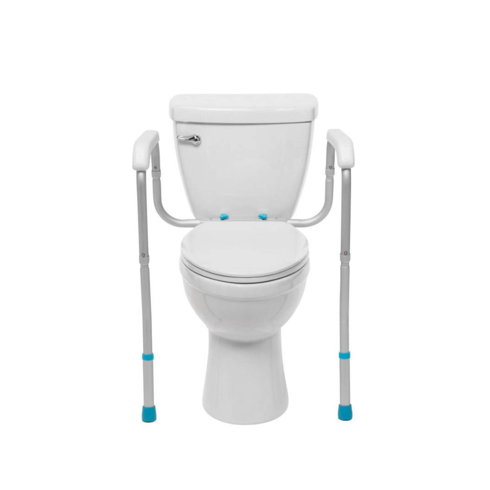 AquaSense Adjustable Toilet Safety Rails, to Floor