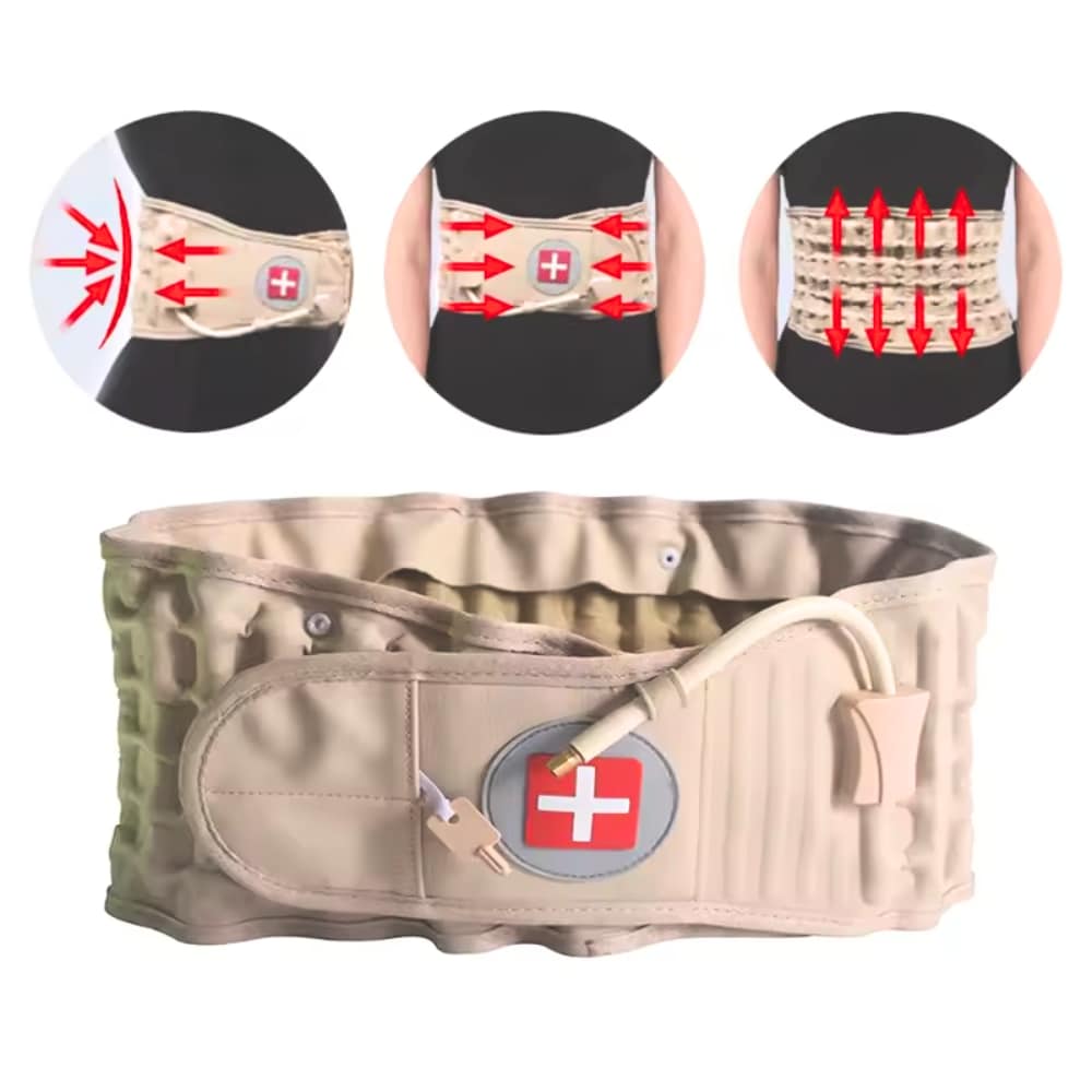 Dr.HO Spinal Decompression Back Belt &amp; Lumbar Traction Device Brace Back Pain Lower Support Spinal Air Traction &amp; Extender