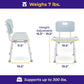 Drive Bath Bench W/tool-free Back