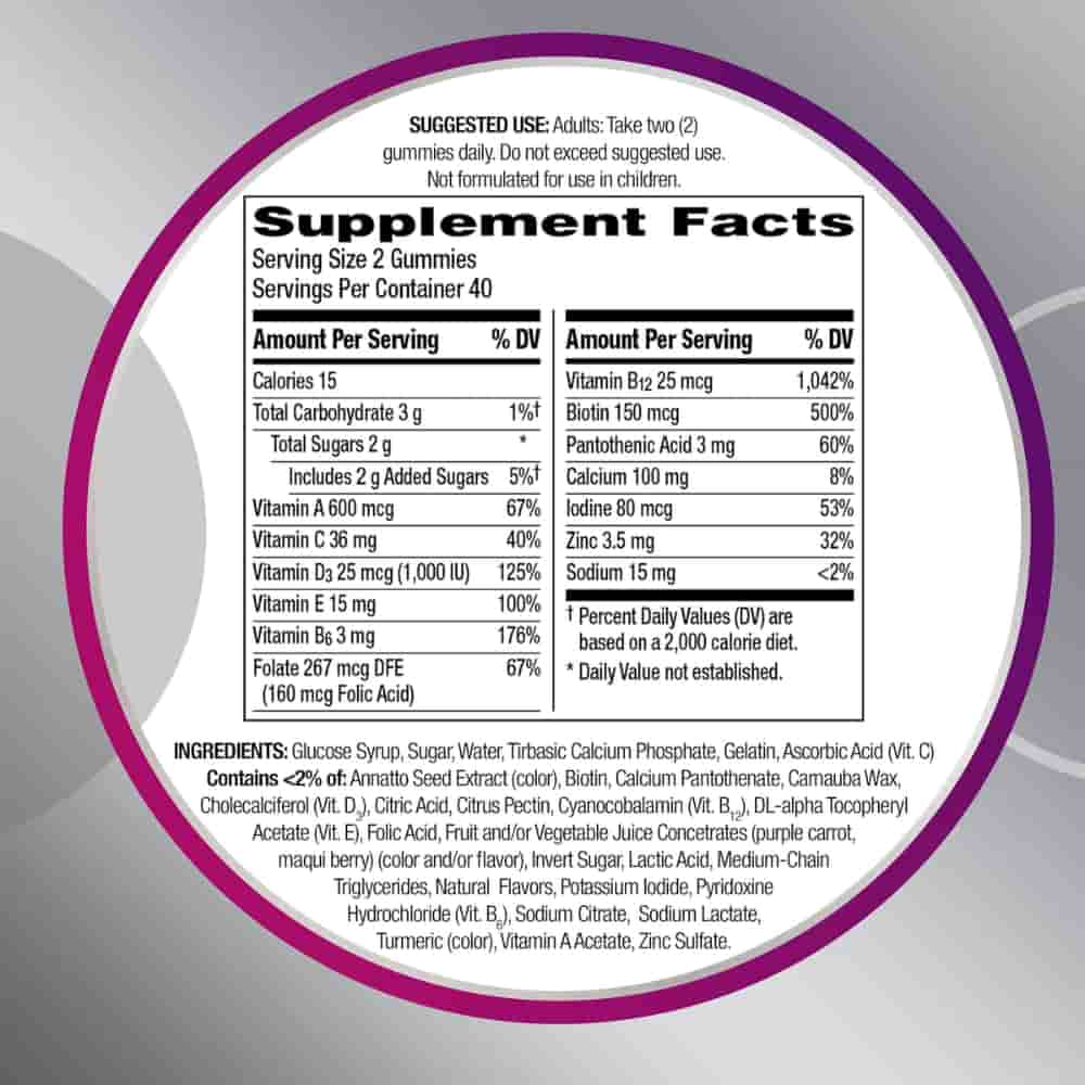 Centrum MultiGummies Women 50+ Multivitamin and Multimineral Supplement