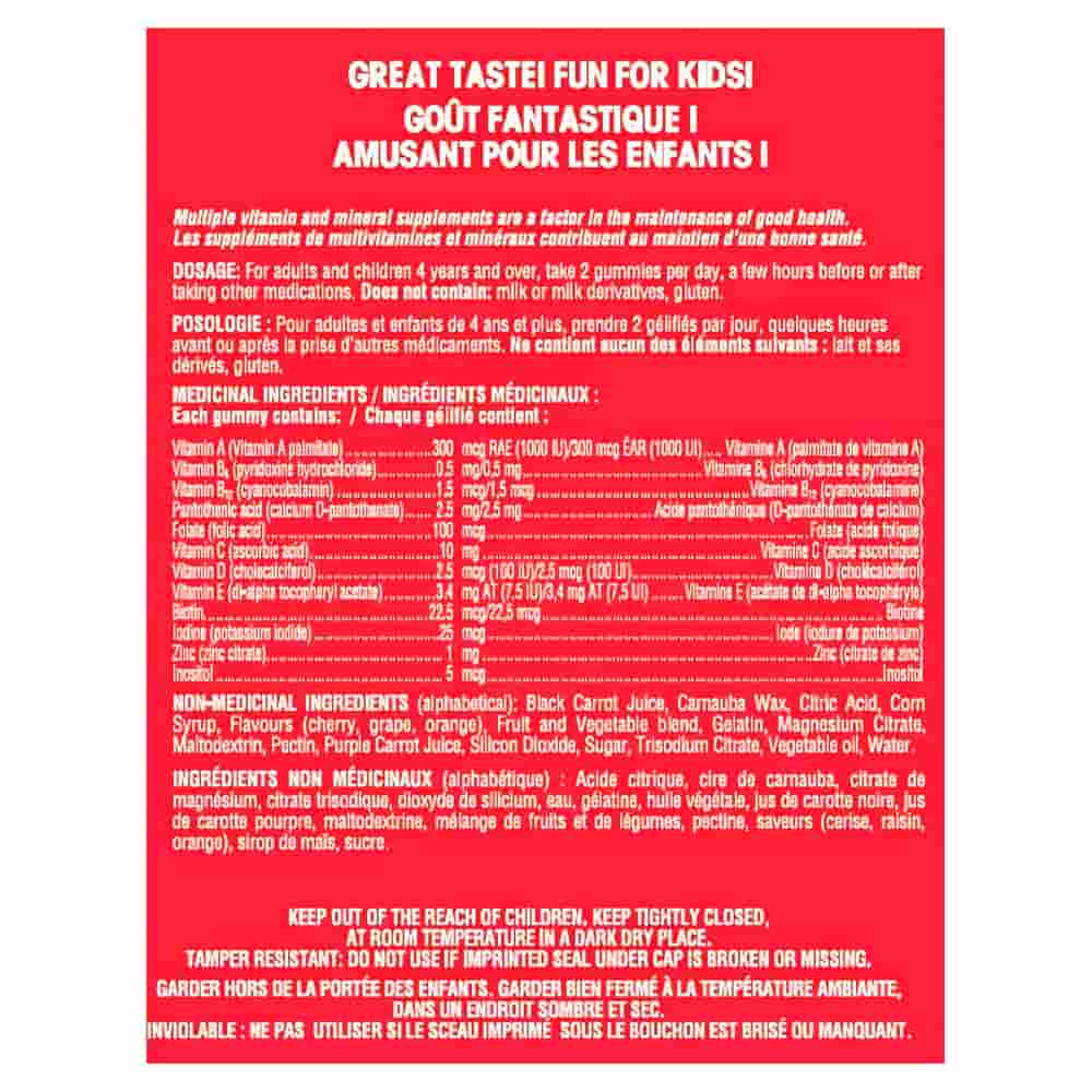 Disney Kids Cars Multivitamin, No Artificial Flavours