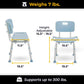 DRIVE GREY SHOWER BENCH WITH BACKDRIVE GREY SHOWER BENCH WITH BACK