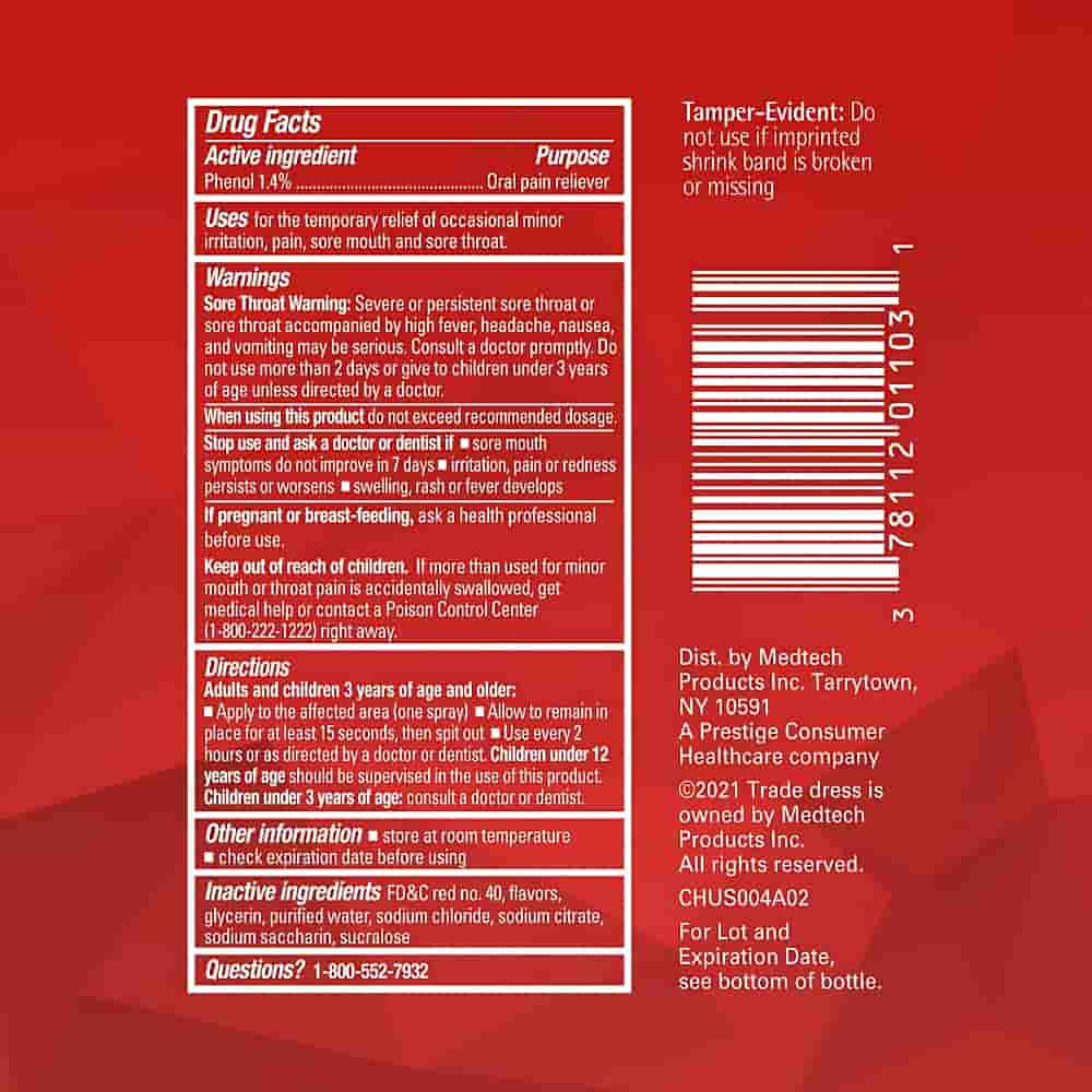 Chloraseptic Sore Throat Spray - Cherry - 177ml