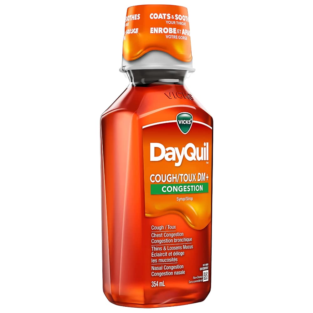 DayQuil Cough & Congestion Relief Liquid Medicine, Multi-Symptom Non-Drowsy Daytime Relief for Cough, Chest Congestion, Mucus, and Nasal Congestion, Effective Cough Relief