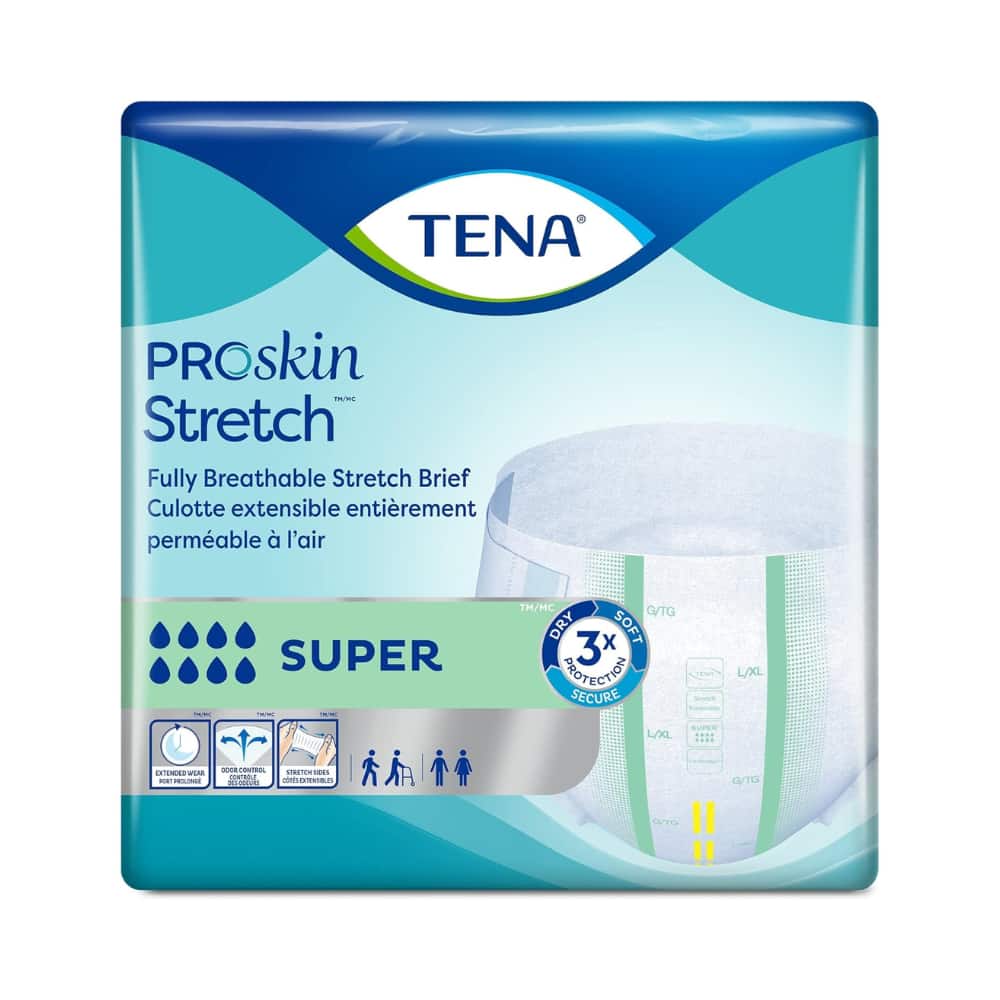 Adult Incontinence Brief, Super Absorbency, Large, Green