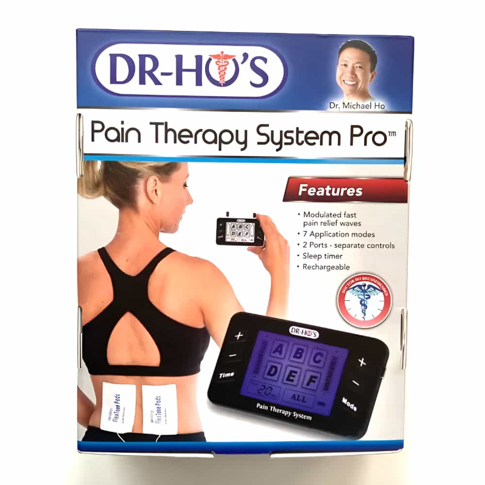 DR-HO'S  Pain Therapy System Pro Basic Package TENS Machine Unit PTS-IV (Black)