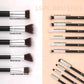 Classic Black Essential Face & Eye Brush Set