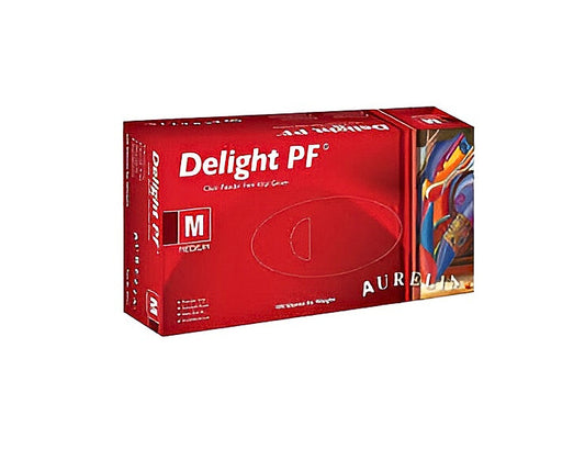USE CBV3150 Gloves, Vinyl Powder Free, (Aurelia Delight PF), Large - 100/Box