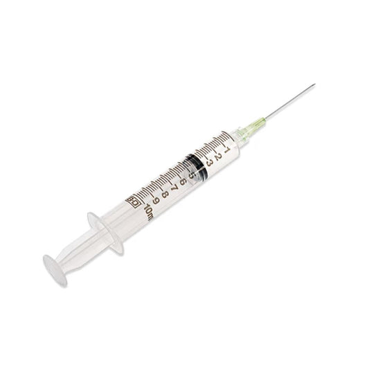 Syringe 10ml, LL w/Needle, 21G x 1-1/2" (Box 100 pcs)