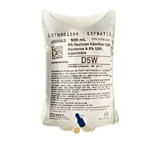 Dextrose Solution, 5% in water, 500ml - 24/Case