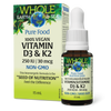 Whole Earth & Sea: 100% Vegan Vitamin D3 (250IU) & K2(30mcg)
