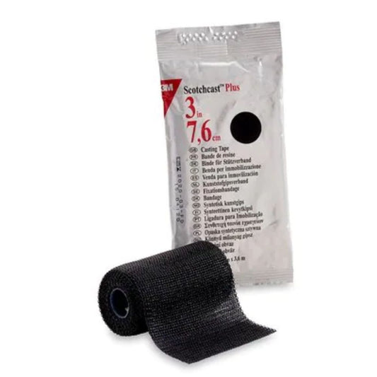 3M™ Scotchcast™ Plus Casting Tape, Black, 3" x 4yds (Box 10 pcs)