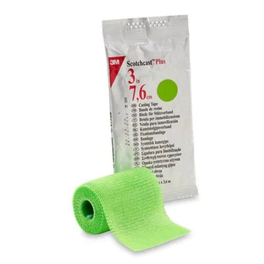 3M™ Scotchcast™ Plus Casting Tape, Bright Green, 3" x 4yds (Box 10 pcs)