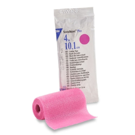 3M™ Scotchcast™ Plus Casting Tape, Bright Pink, 4" x 4yds (Box 10 pcs)