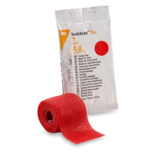 3M™ Scotchcast™ Plus Casting Tape, Red, 2" x 4yds (Box 10 pcs)