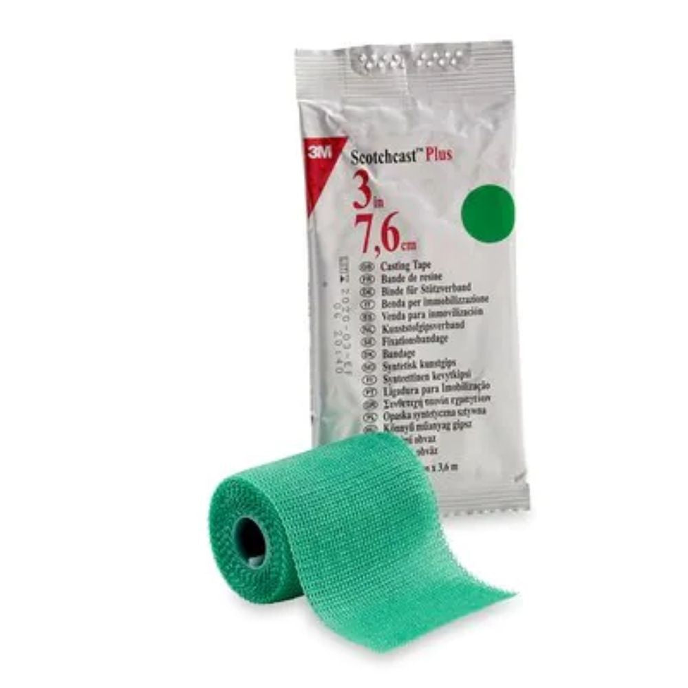 3M™ Scotchcast™ Plus Casting Tape, Green, 3" x 4yds (Box 10 pcs)