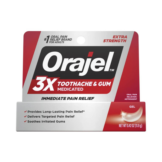 3X Severe Toothache and Gum Relief Gel