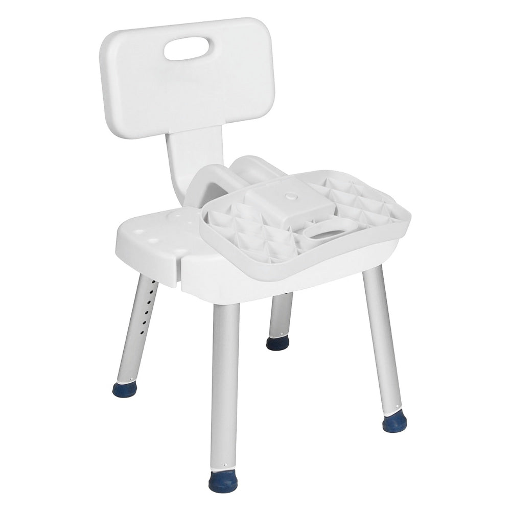 Drive Medical Bathroom Safety Shower Chair with Folding Back