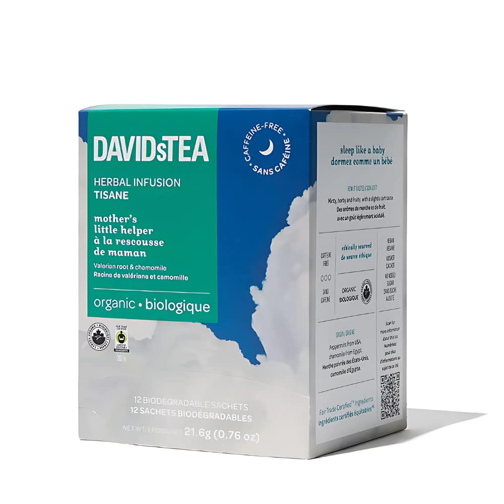 DAVIDsTEA Herbal Infusion Tisane - Mother's Little Helper - 12's