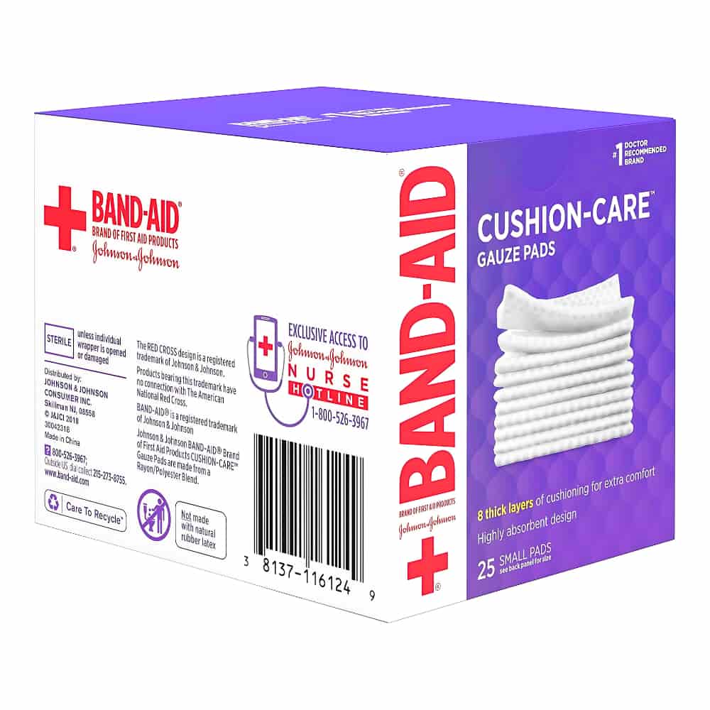 CUSHION-CARE Medium Gauze Pads, 3 Inches by 3 Inches Value Pack