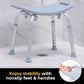 DRIVE GREY SHOWER BENCH WITH BACKDRIVE GREY SHOWER BENCH WITH BACK