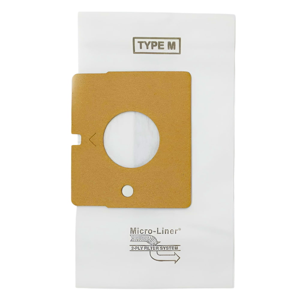 DVC Micro-Lined Paper Replacement Bags Type M Fit Kenmore Blue Magic and LG Canister Vacuums - 3 Bags