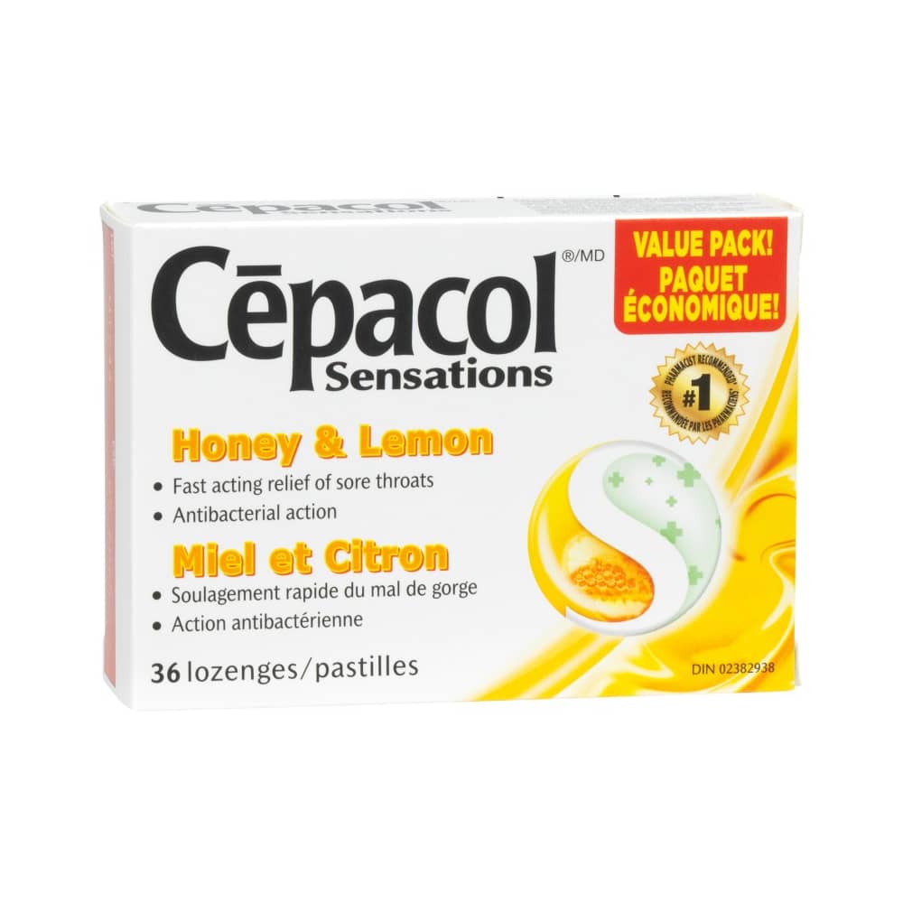 Cepacol Sensations Honey & Lemon - 36s