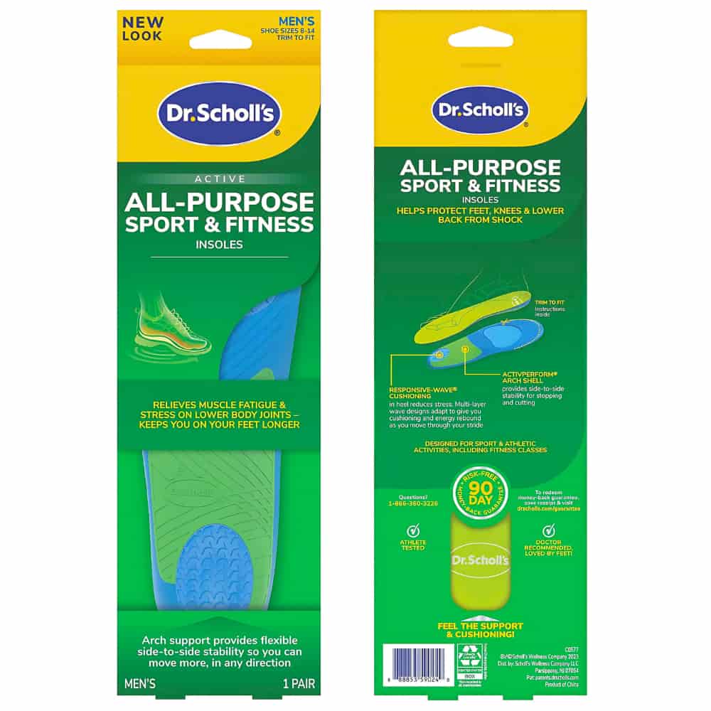 Dr. Scholl’s® Athletic Series Sport Insoles, Men's, Sizes 8-14