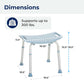 DRIVE GREY SHOWER BENCH WITHOUT BACKDRIVE GREY SHOWER BENCH WITHOUT BACK
