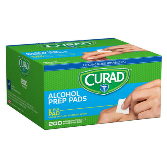 Curad Alcohol Prep Pads 200 Ea