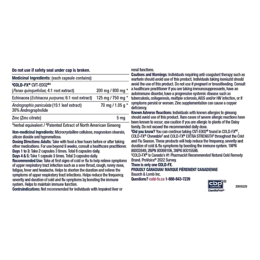 Cold-FX First Signs Capsules - 48s