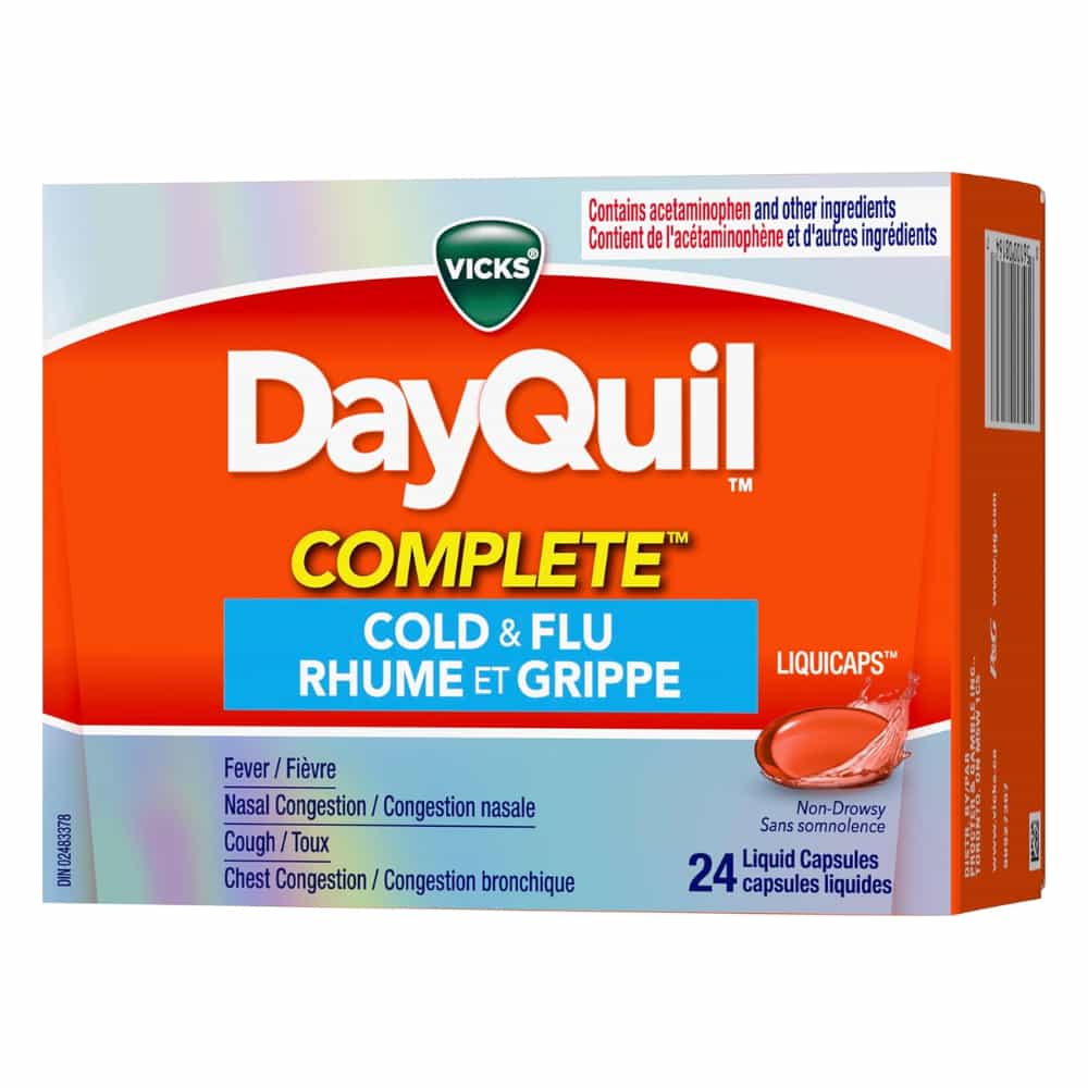 DayQuil COMPLETE Cold & Flu Daytime Relief, 24 LiquiCaps