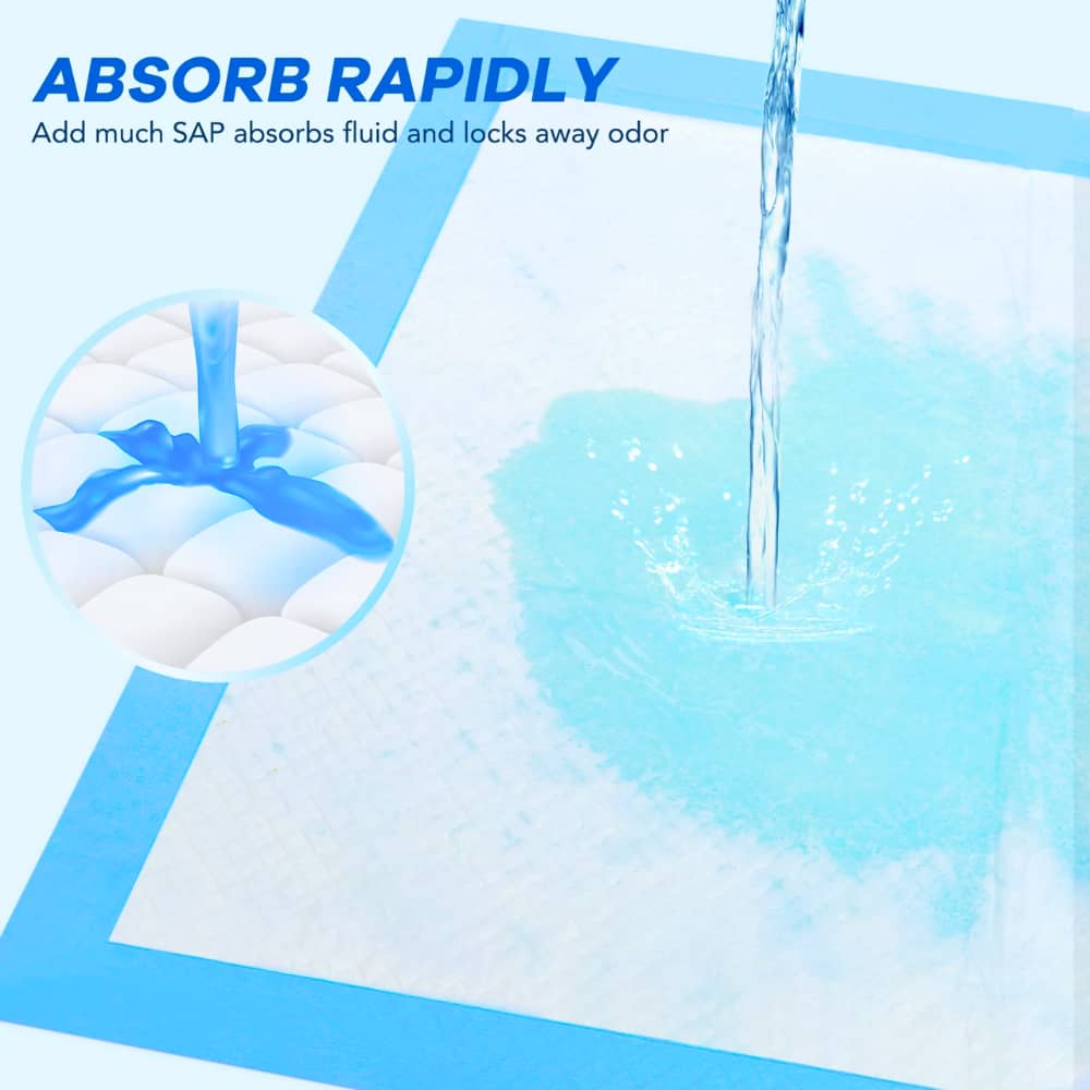 Disposable, Heavy Absorbency Underpad, Blue, Unisex