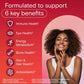 Adult Multivitamin Gummies - Daily Gummy Multivitamins For Men And Women With Vitamins A, B6, B12, C, D, E, Biotin and Zinc, Supports Immunity And  Bone Health, Hair And Nails