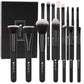 Classic Black Essential Upgraded Face & Eye Brush Set