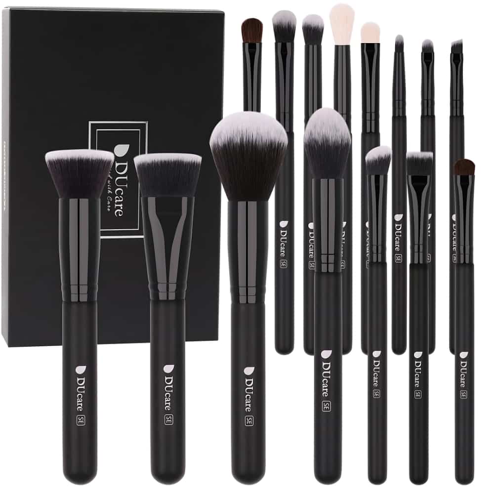 Classic Black Essential Upgraded Face & Eye Brush Set