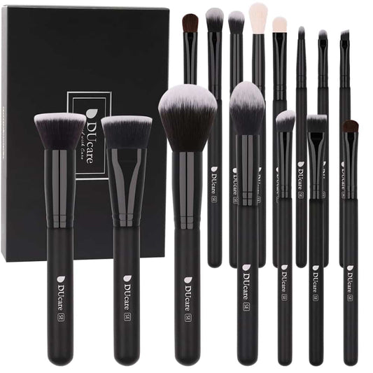 Classic Black Essential Upgraded Face & Eye Brush Set