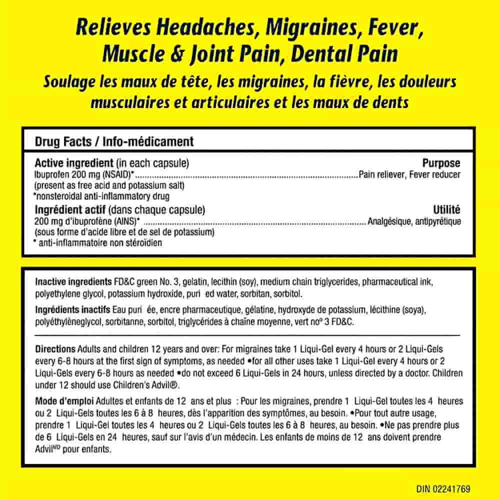 Advil Liqui-Gels Capsules - 144's